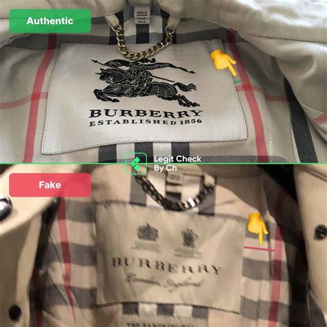 fake burberry jackets|How to Tell If Your Burberry Coat or Bag Is Authentic .